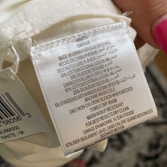 BCBGMaxAzria Aveline Embroidered Shift Dress Off White - Picture 7 of 13